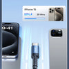 A product image showing a 60W USB-C fast charging cable and its compatibility with various devices like iPhone, iPad mini6, a