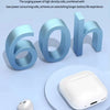 White True Buds 5 wireless earphones shown next to a graphic illustrating 60 hours of endurance.