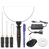 A set of 3 electric foam cutting tools including a wire, a foam cutter, and an electric box with a cord.