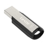 Silver Lexar USB flash drive with a black grip and metal casing.
