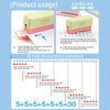 Diagram showing the 30 hole A4 punching procedure for a mini multi-hole punch.