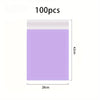 A rectangular purple waterproof self-adhesive courier mailer bag with dimensions 28cm by 42cm.