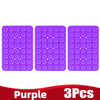 Purple silicone suction cup phone holder with three pieces