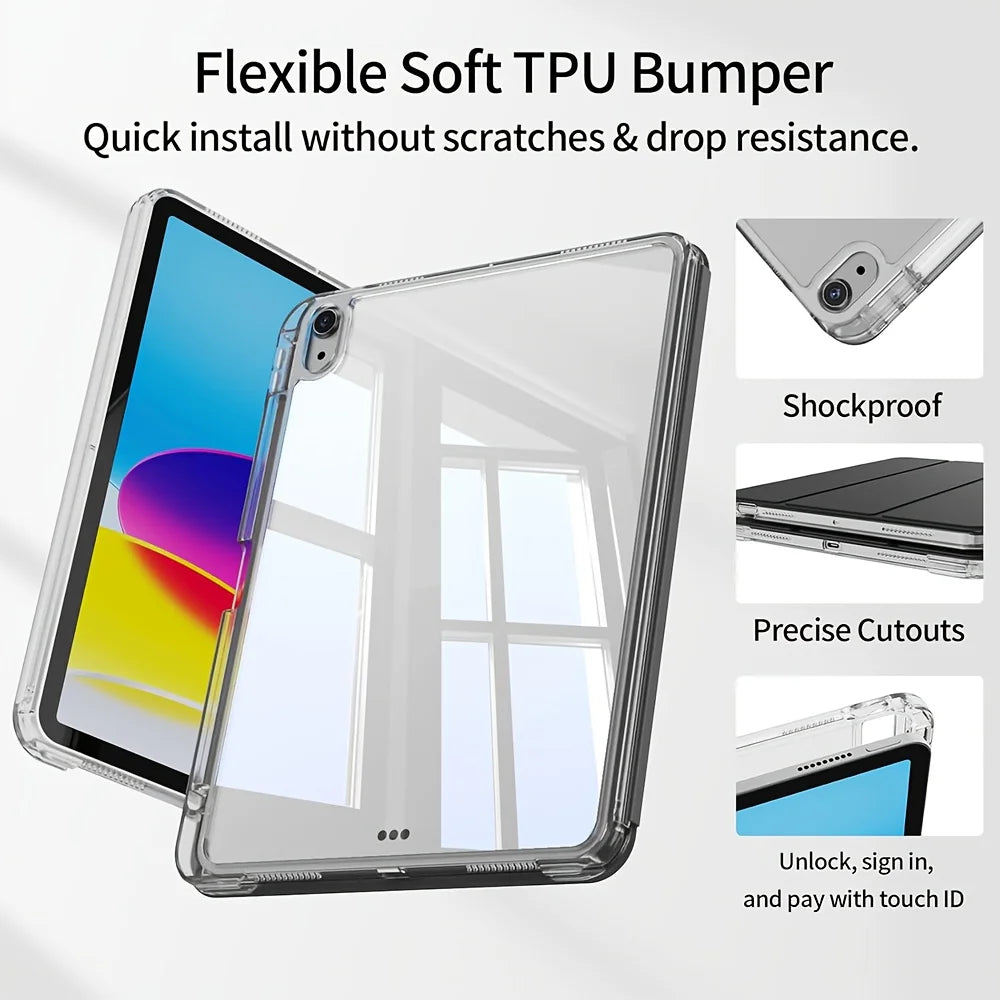 Klarer Acryl TPU-Stoßfängerschutz für iPad mit stoßfestem Design und präzisen Ausschnitten
