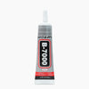 A bottle of B-7000 surprise adhesive jewelry glue with a white cap and gray label.