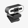 A black 4K auto-focus streaming webcam with a silver lens and microphone.