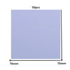 A sheet of light purple transparent sticky notes measuring 76mm by 76mm, labeled for 50 pieces.