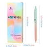 A box of Zennyth ZS12 Startrover gel pens in a rainbow gradient color scheme shown next to the pen itself.