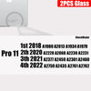 Zwei klare gehärtete Glasschutzfolien für ein Apple iPad Modell A1701