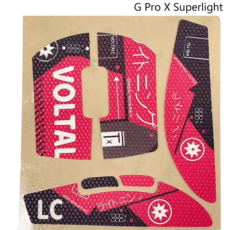 G Pro X Superlight Grip Tape für Maus mit rot-schwarz Muster