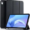 A black premium TPU protective case for an iPad tablet.