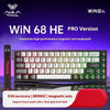 WIN 68 HE PRO Version magnetic axis keyboard with a thick glue level shell