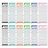 A set of six A6 budget sheets with leather covers and an envelope system for planning.