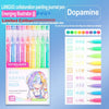 Languo collaboration painting journal pen set featuring Dopamine colored gel pens and a decorative cover
