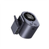 A portable car cooling fan with a black casing and an LED display showing 19.9 degrees.