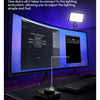 Sistemas RGB inteligentes Ulanzi Studio con controlador de dial conectado a equipo de iluminación.