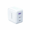 White GaN fast charger with three USB-A ports