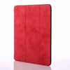 A red retro marbling skin for an iPad Pro displayed against a white background.