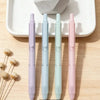 A pack of four pastel gradient gel pens in lavender, mint green, and pink are displayed on a white tray.