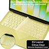 EU Layout Citrus Clear Silicone Keyboard Cover for MacBook Neo 13 inch
