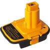 Adaptador de conversión de batería amarillo con enchufe de carga y carcasa negra