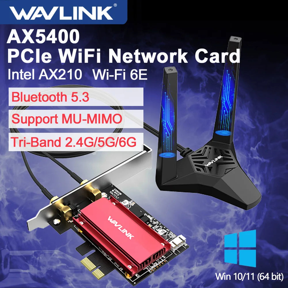 Schwarzkarten mit Intel AX210 Chipset und Bluetooth 5.3 Konnektivität