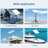 Soporte trípode portátil ajustable para iluminación en camping, techos planos, RVs y barcos.