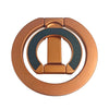 A copper-colored phone ring holder with a dark gray center, designed for MagSafe phones.