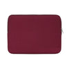 Funda delgada de algodón color borgoña intenso para portátiles, cuadernos y tabletas.