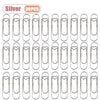 Silver metal pen clips for notebooks and journals, sold in a pack of 30 pieces.