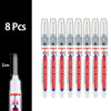 Eight precision waterproof marking pens in various colors and tips for woodworking and crafts