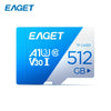 بطاقة EFGET TF زرقاء وبيضاء بسعة 512 جيجابايت