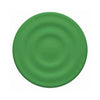 A round, matte green silicone ripple grip magnetic phone stand.