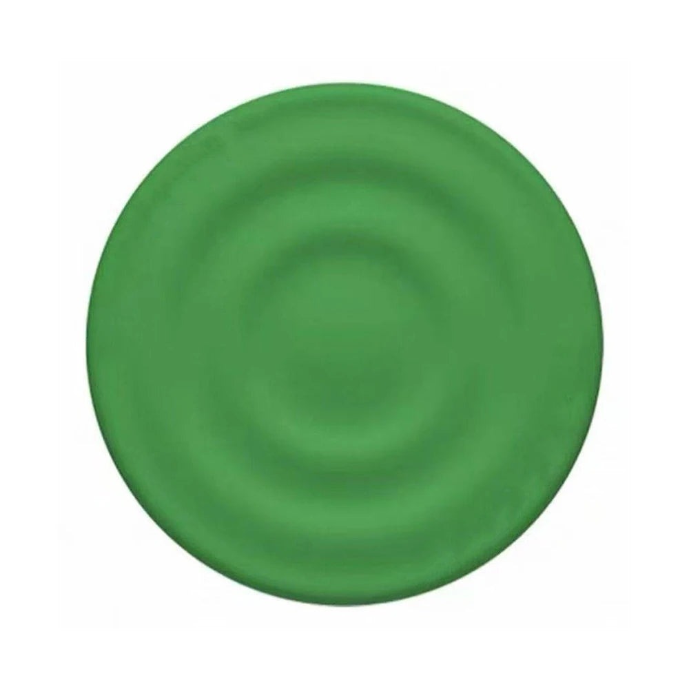 A round, matte green silicone ripple grip magnetic phone stand.