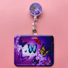 Leopard Retractable Card Holder Clip for Badges and IDs