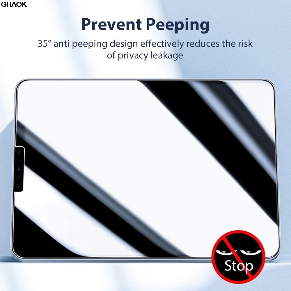Anti-Peeping Tempered Glass Screen Protector for iPad Models
