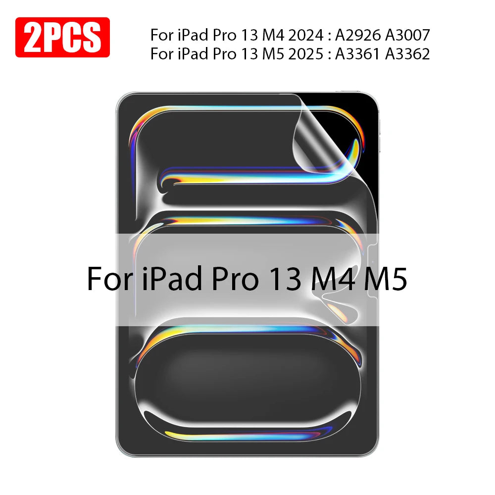 Two ultra-thin tempered glass screen protectors for iPad Pro 13 M4 and M5 models