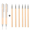 A set of precision utility knives for crafting and scrapbooking, shown with various blade sizes.