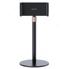 A black adjustable desktop monitor stand with a textured finish.