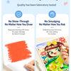 Silky Crayon Laboratory Tested Quality showing a bright orange crayon mark on white paper.