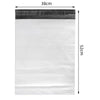 A white bulk waterproof packaging bag with a black seal at the top.