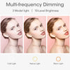 Three models demonstrate multi-frequency dimming light settings: Cold, Nature, and Warm Light.