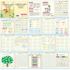 A set of guided writing practice books and a magic copybook for kids featuring number, subtraction, count, and thanksgiving a