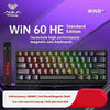 WIN 60 HE Standard Edition magnetic axis keyboard featuring two-color injection keycaps and ash wood magnetic shaft