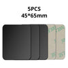 Five black magnetic mount plates measuring 45x65mm