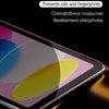 Close-up of a smartphone screen with an oleophobic coating applied, showing colorful graphics and a glass protector.