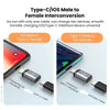 Diagramm zur Umwandlung von Type-C auf iOS und umgekehrt mit einem Kabel für Gerätewechsel.