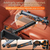 Black adjustable viewing distance cantilever tablet holder with 180 degree rotation for car headrest