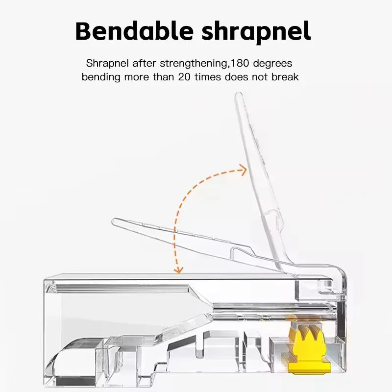 Klares, biegsames Kunststoff-Splitterkabel für Ethernet-Kabel