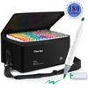 A set of Chen Rui art markers in a black box with an included dual-tip marker pen and ink.